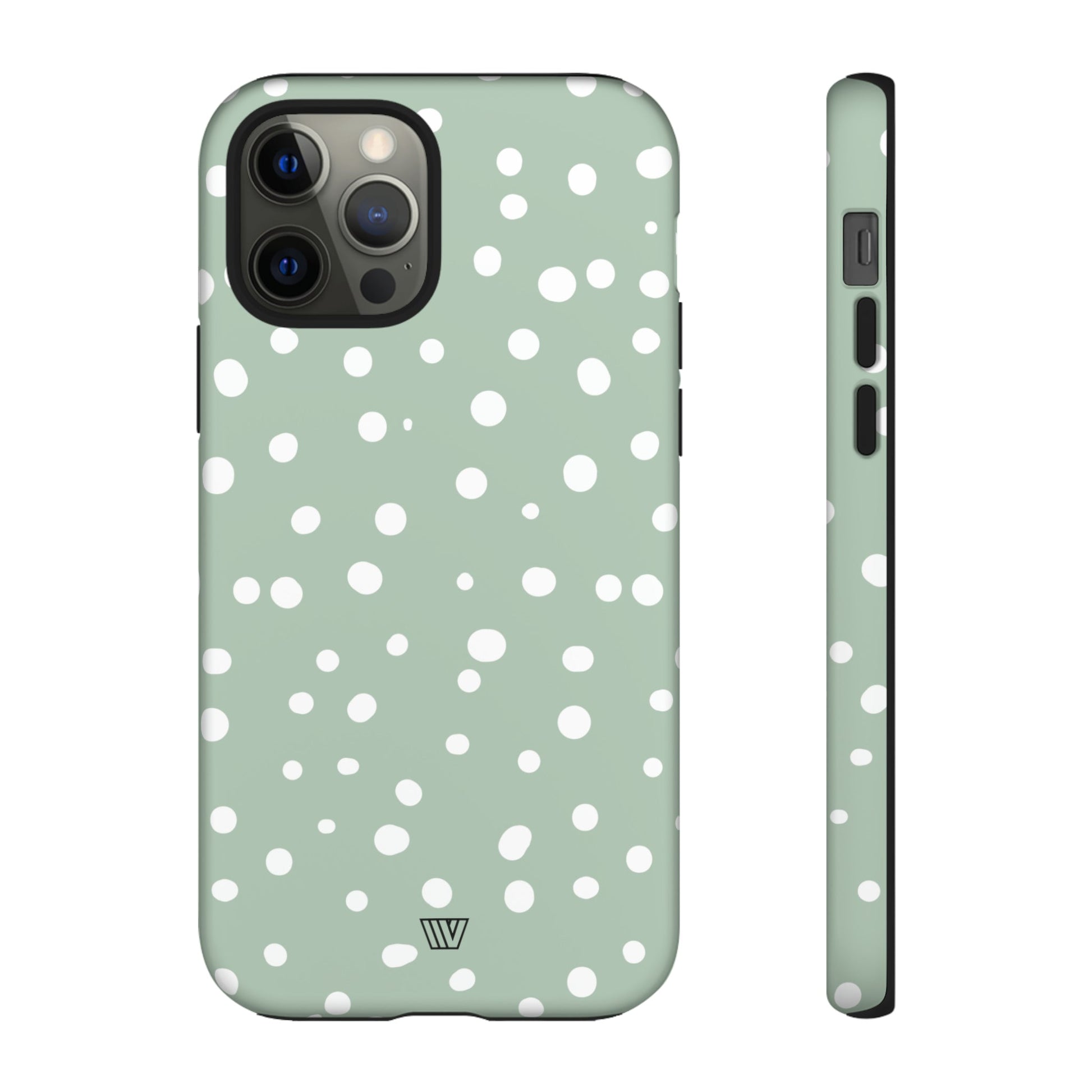 PASTEL GREEN DOTS | Tough Phone Case