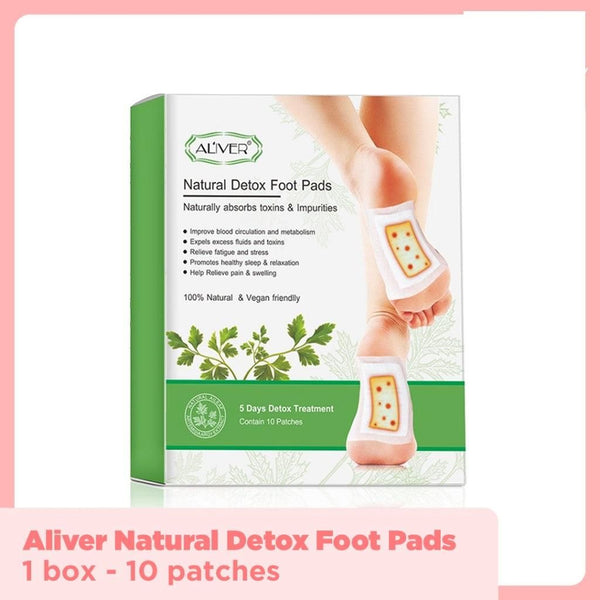 Aliver Natural Detox Foot Pads (Pack of 10)