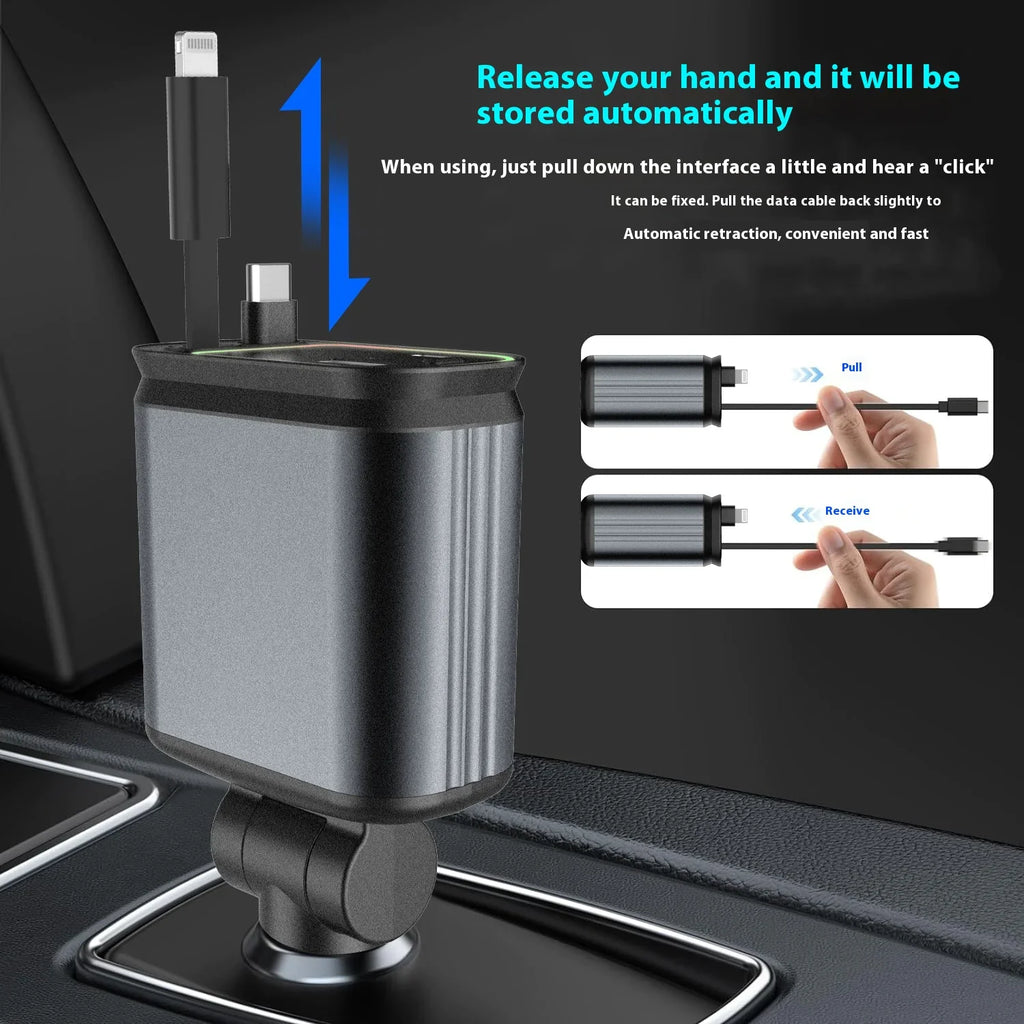 Four-in-one 120W Starry Sky Car Charger